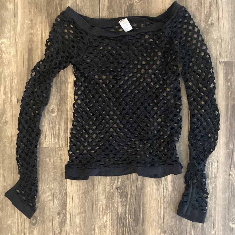 Balera mesh/fishnet dance top